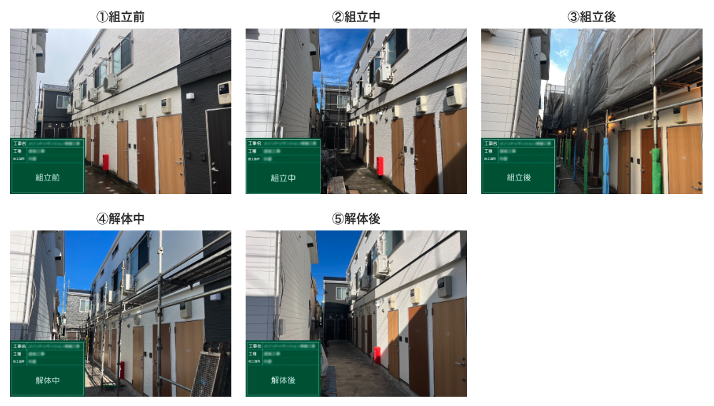 仮設足場工事