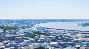 千葉東京湾周辺の街並み