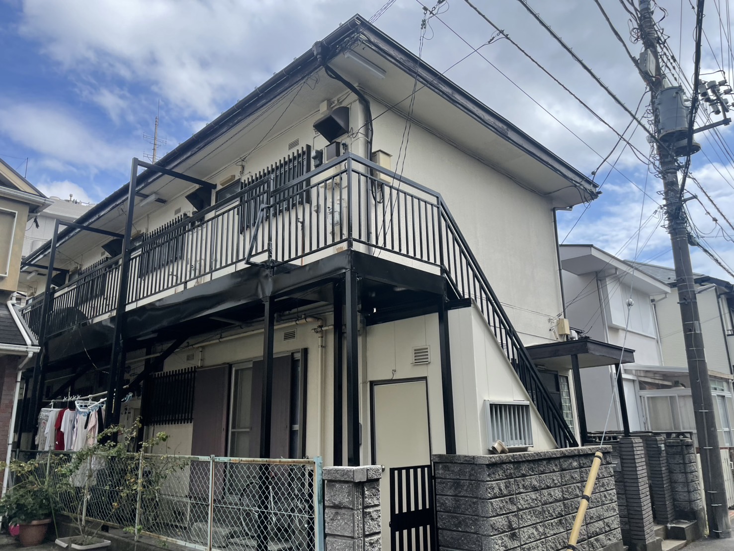 【個人オーナー様】千葉県市川市アパート　鉄骨階段補修工事+防水工事　費用公開