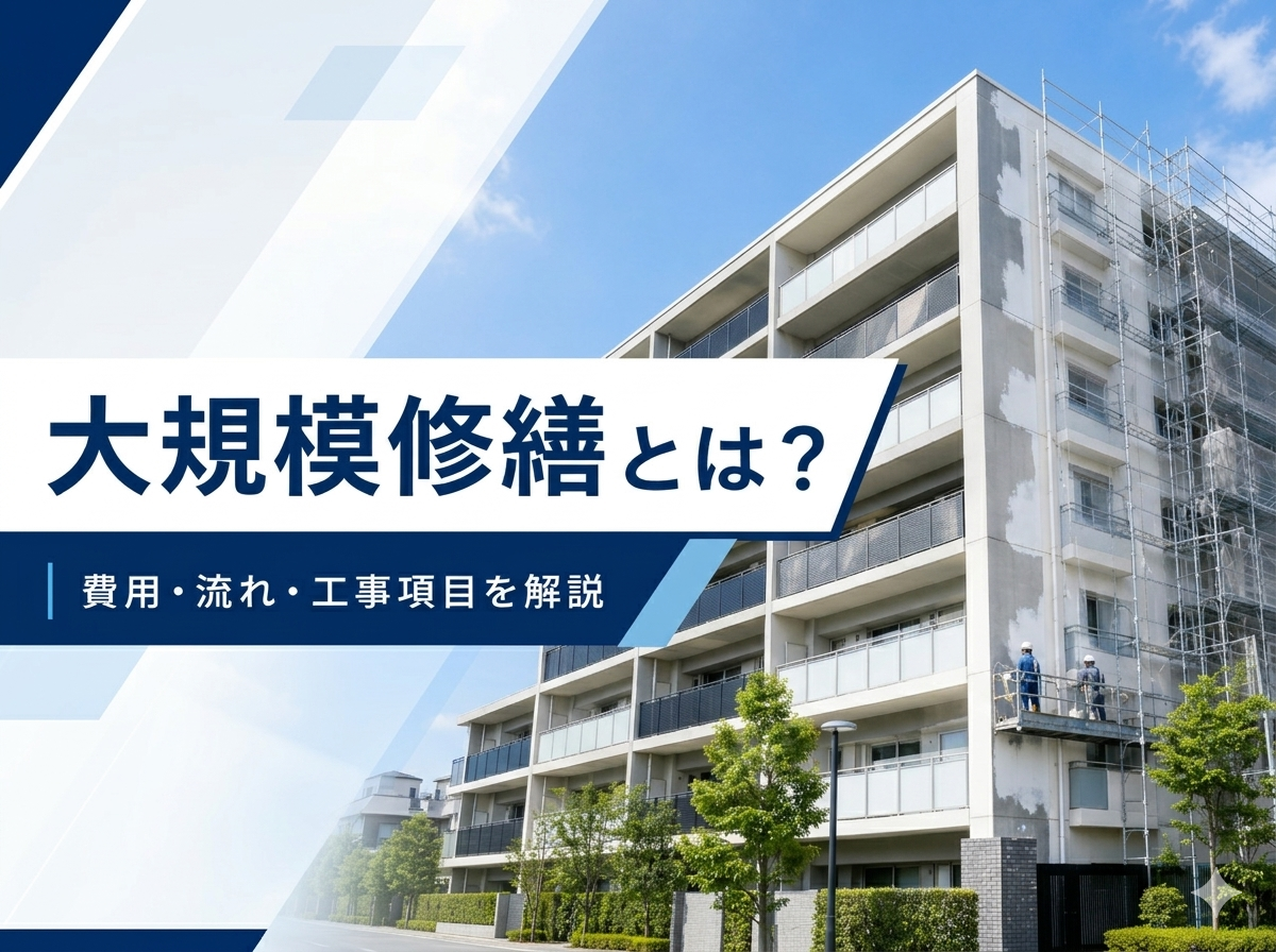 大規模修繕とは？費用・流れ・工事項目を実例でわかりやすく解説
